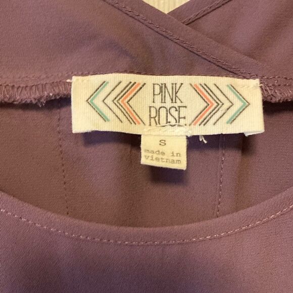 Pink Rose Purple Top - Picture 5 of 5